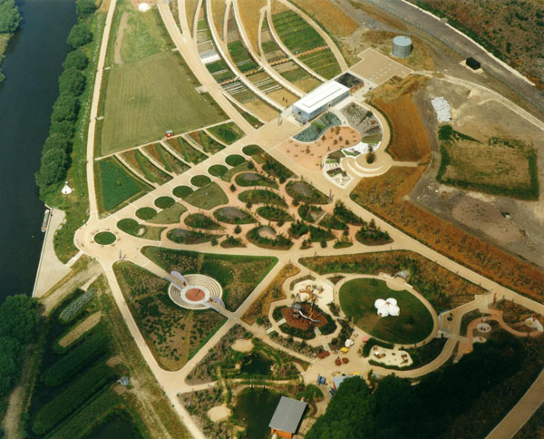 aerial view of Earth Centre