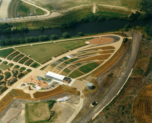 aerial view of Earth Centre