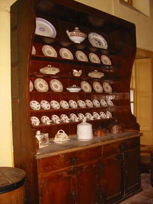 big brown welsh dresser - about 3 metres tall!