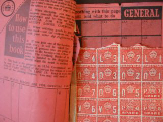 clothing ration book 1944-45