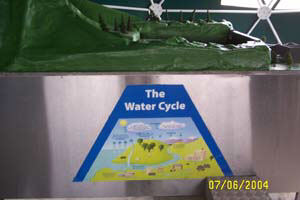 water cycle at Earth Centre