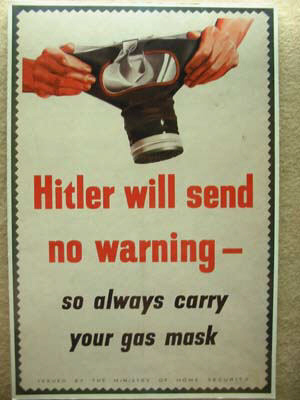 gas mask poster